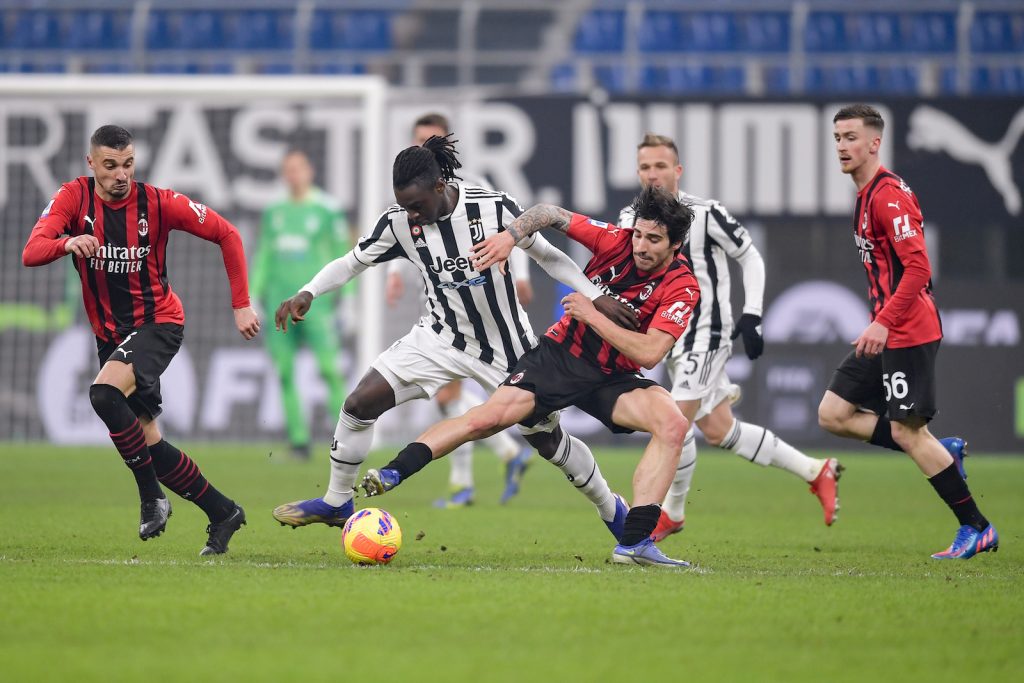 Sandro Tonali AC Milan Milan-Juventus 0-0 Serie A 2021-2022