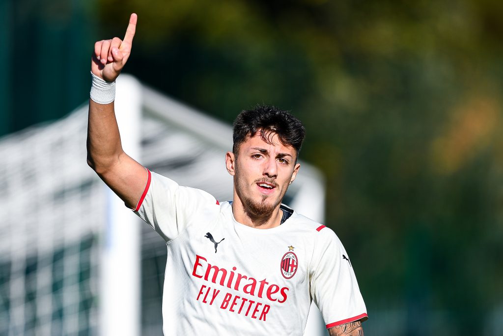 Marco Nasti, attaccante del Milan primavera (getty images)