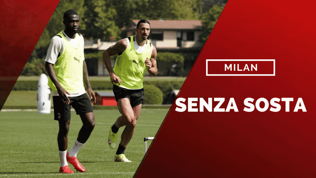 Zlatan Ibrahimovic e Fikayo Tomori, calciatori del Milan (getty images)
