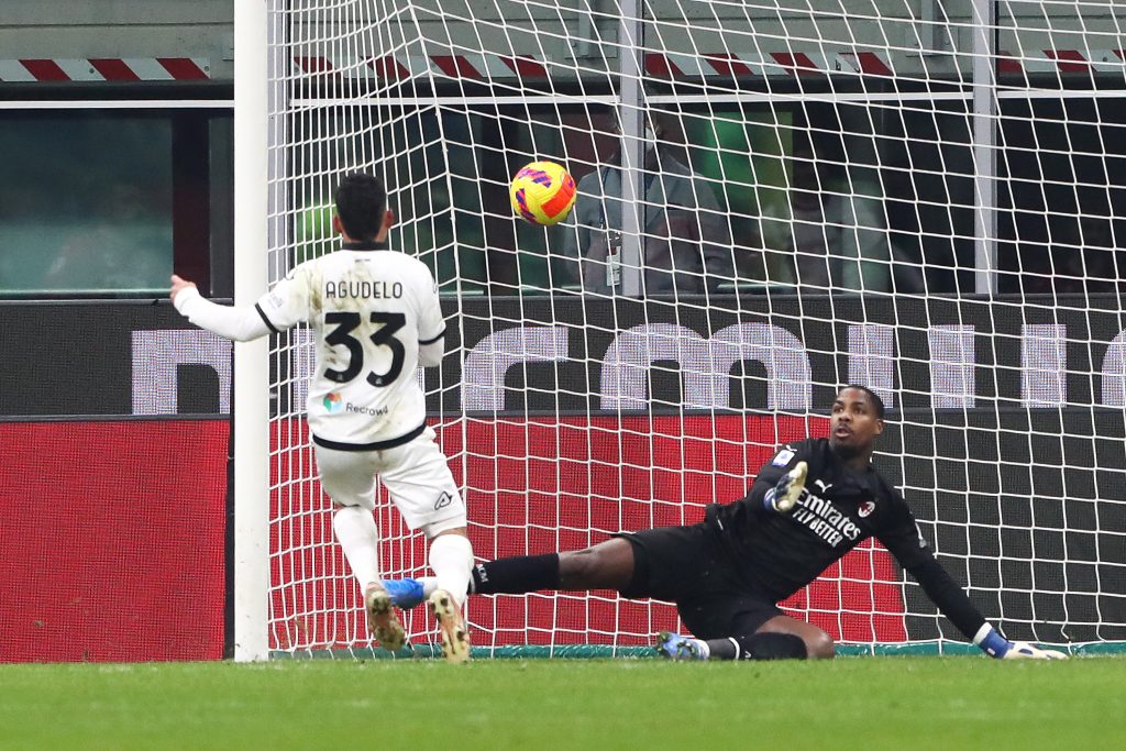 Kevin Agudelo, calciatore dello Spezia (getty images)