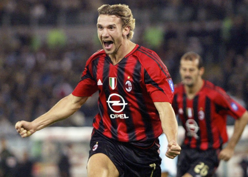 Andriy Shevchenko, ex attaccante del Milan (getty images)