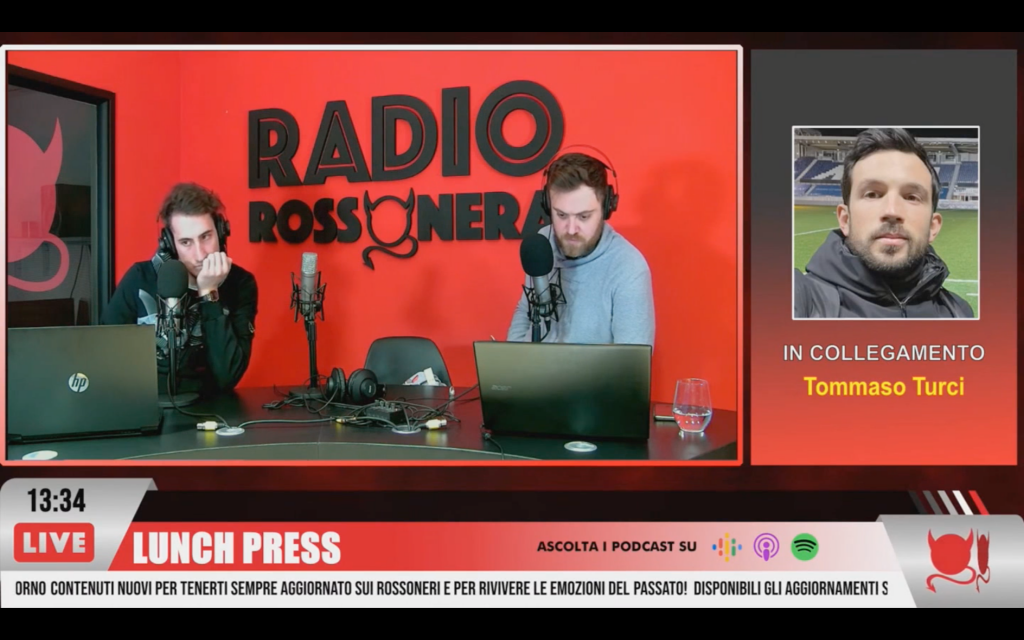 Tommaso Turci a Radio Rossonera | VIDEO MILAN