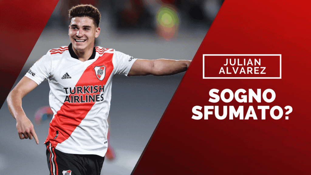 Julian Alvarez, attaccante del River Plate che piace al Milan (getty images)