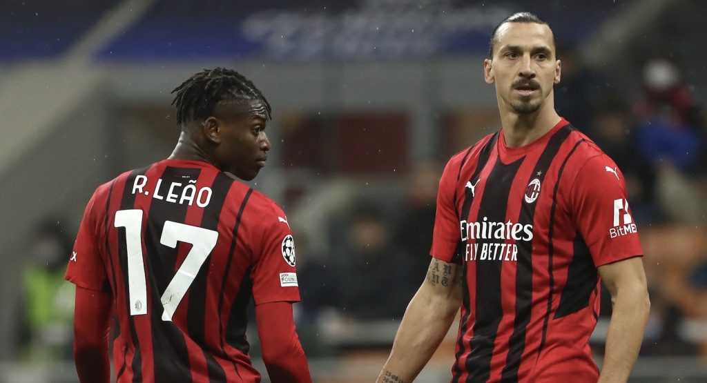Rafael Leao Zlatan Ibrahimovic AC Milan