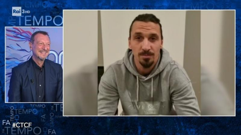 Zlatan Ibrahimovic Amadeus Sanremo