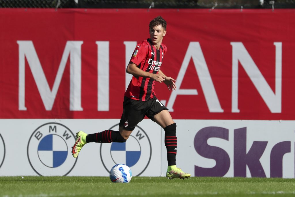 Andrea Bozzolan, calciatore del Milan primavera (getty images)