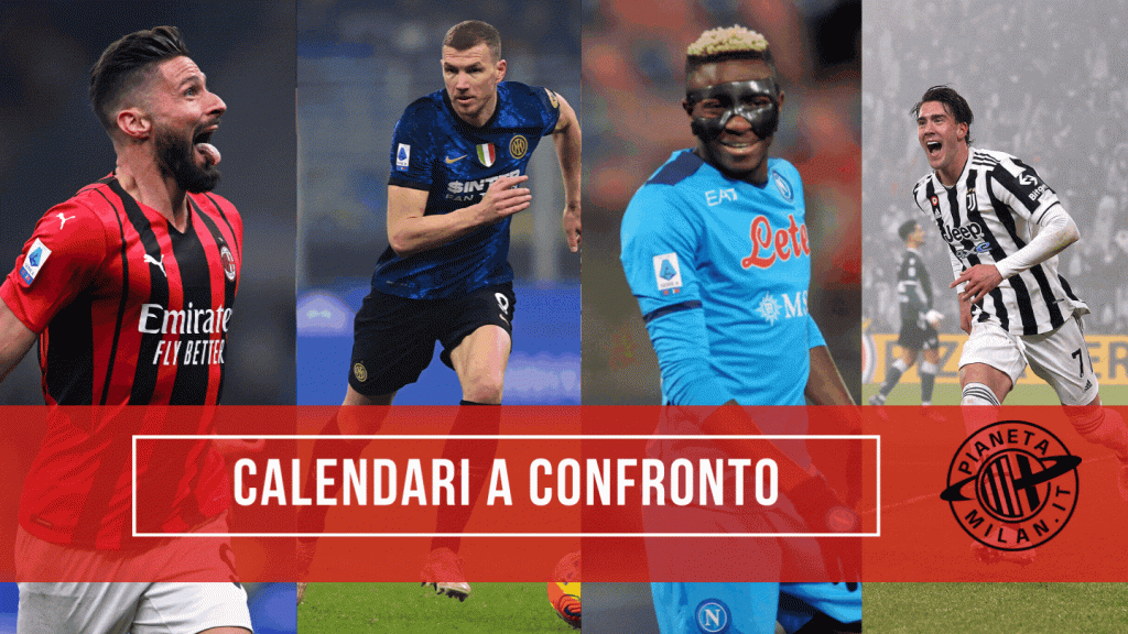 Milan, Inter, Napoli e Juventus: calendari a confronto | Serie A News (getty images)