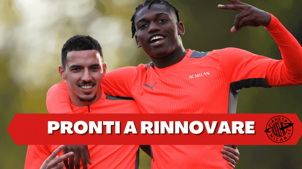 Ismael Bennacer e Rafael Leao, calciatori del Milan (getty images)