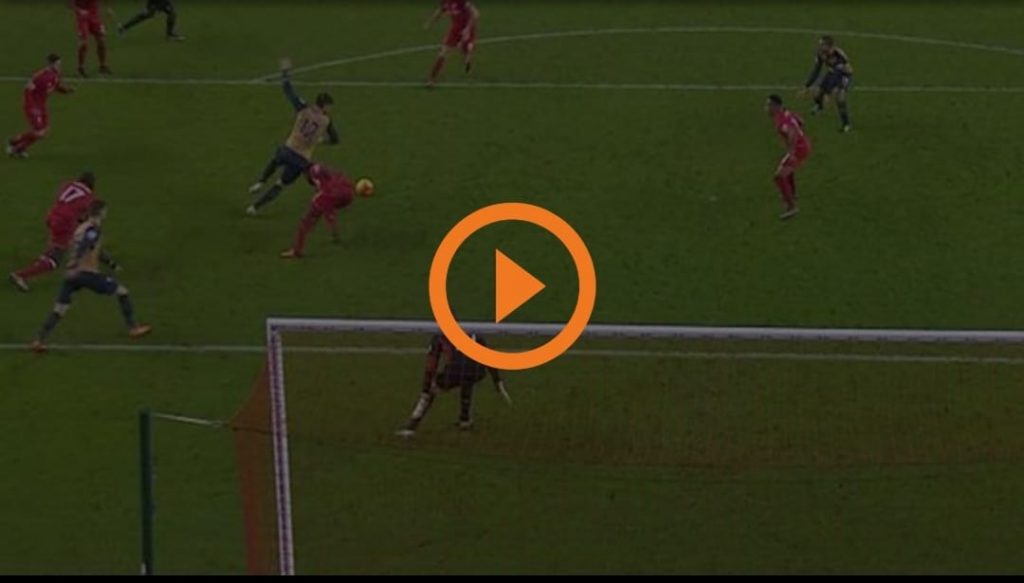 Giroud, il gol segnato all'Inter è uguale a quello del 2016 | VIDEO (screen gazzetta.it)