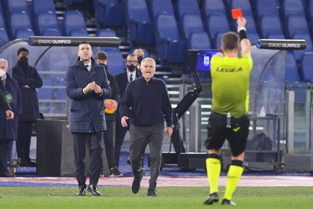 José Mourinho, allenatore della Roma (getty images)
