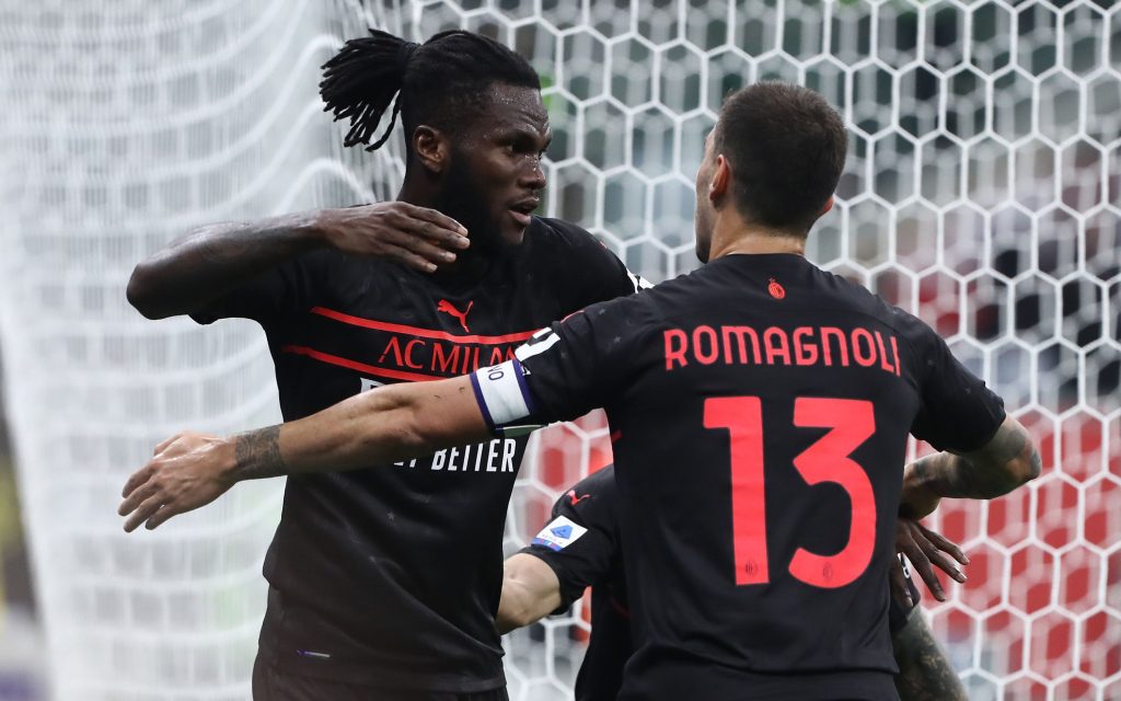 Franck Kessié e Alessio Romagnoli, calciatori del Milan (getty images)