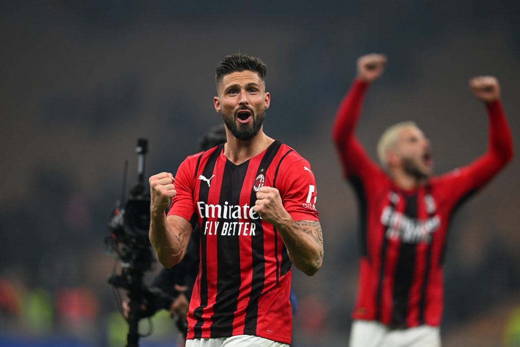 Olivier Giroud, attaccante del Milan (getty images)