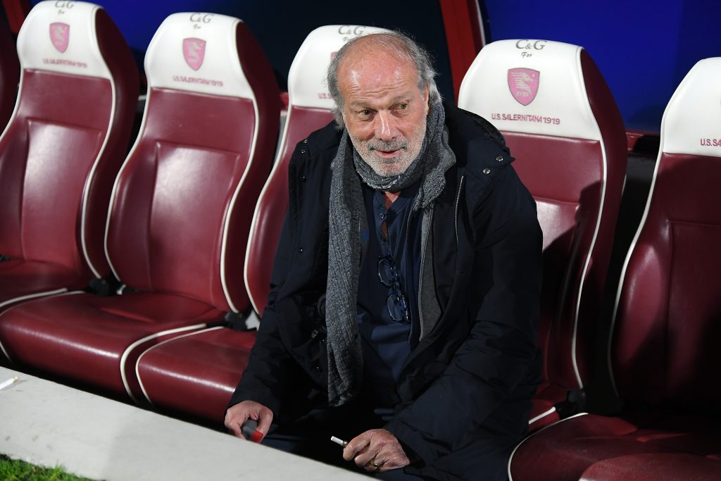 SALERNO, ITALY - FEBRUARY 19: Walter Sabatini US Salernitana Sports director before the Serie A match between US Salernitana and AC Milan at Stadio Arechi on February 19, 2022 in Salerno, Italy. (Photo by Francesco Pecoraro/Getty Images)