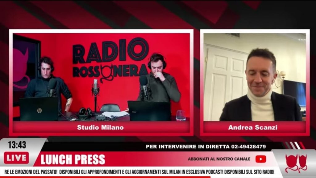 Scanzi: "Inter favorita, ma il Napoli se la gioca più del Milan" | VIDEO (screen rr)