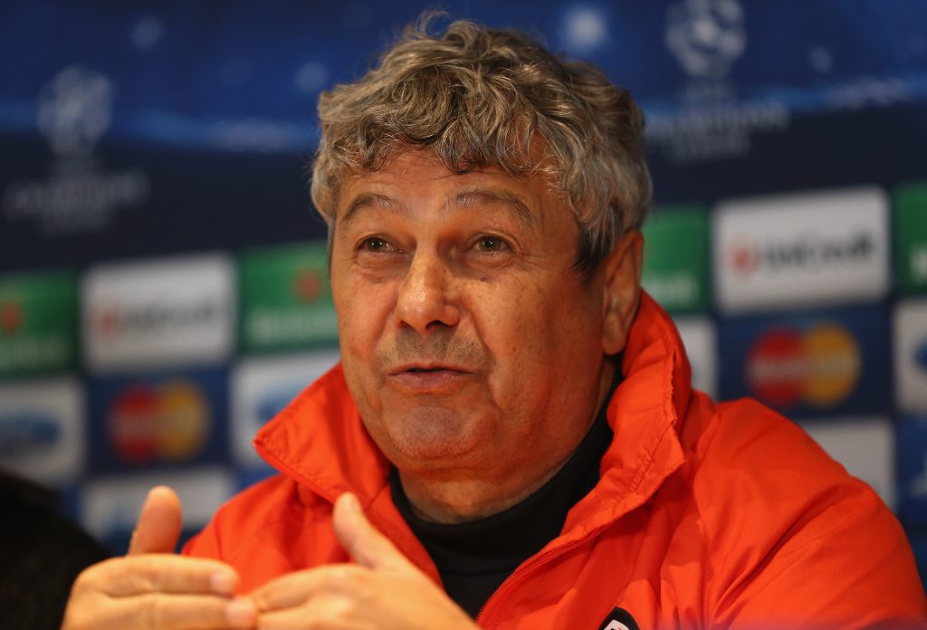 LONDON, ENGLAND - NOVEMBER 06: Shakhtar Donetsk Head Coach Mircea Lucescu talks to the media during a FC Shakhtar Donetsk Training Session and Press Conference ahead of tomorrow's UEFA Champion's League match between Chelsea and FC Shakhtar Donetsk at Stamford Bridge on November 6, 2012 in London, England. (Photo by Bryn Lennon/Getty Images)