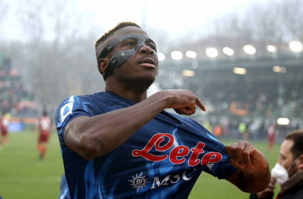 Victor Osimhen, attaccante del Napoli (getty images)