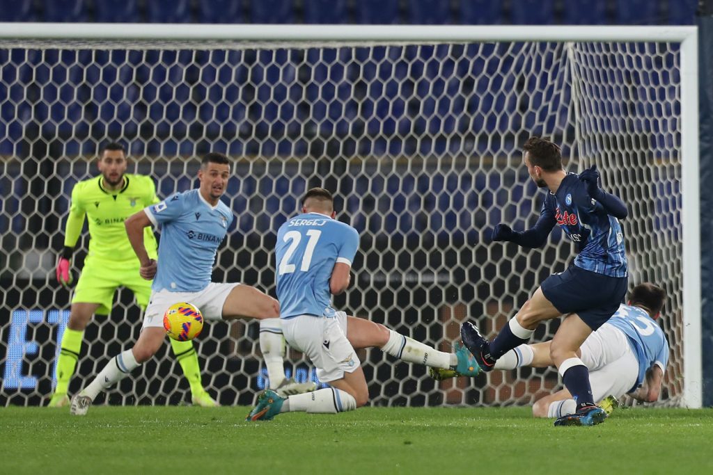 Lazio-Napoli 1-2 Serie A 2021-2022 gol Fabián Ruiz