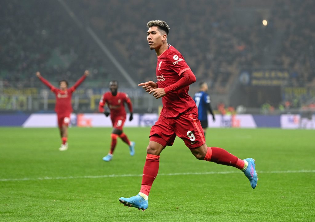 Roberto Firmino Inter-Liverpool Champions League 2021-2022