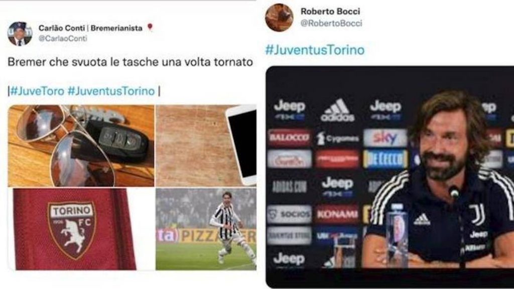 Juventus Torino derby social