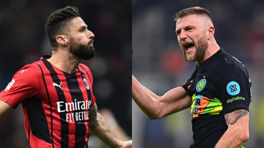 Olivier Giroud Milan Skriniar Serie A