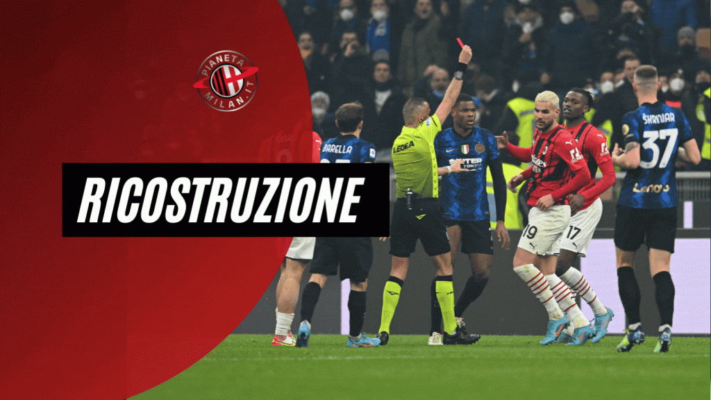 Theo Hernandez, espulso durante Inter-Milan (getty images)