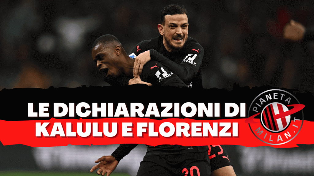 Alessandro Florenzi e Pierre Kalulu, calciatori del Milan (getty images)