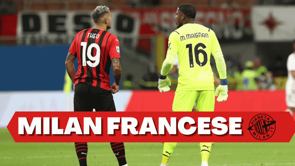 Theo Hernandez e Mike Maignan, calciatori del Milan (getty images)