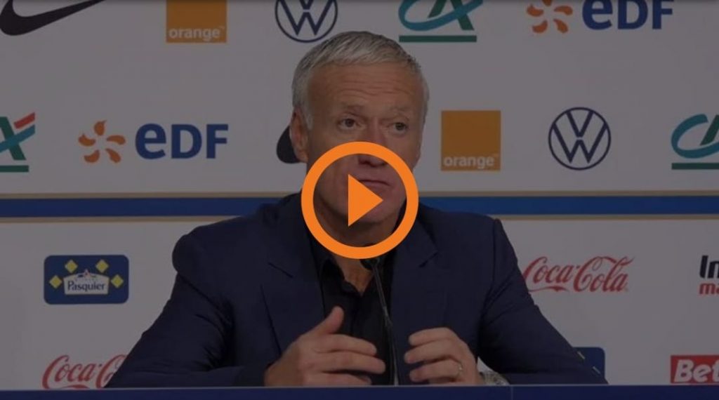 Francia, Deschamps: " Giroud è tornato. Quando c'è, si sente" | VIDEO (screen gazzetta.it)