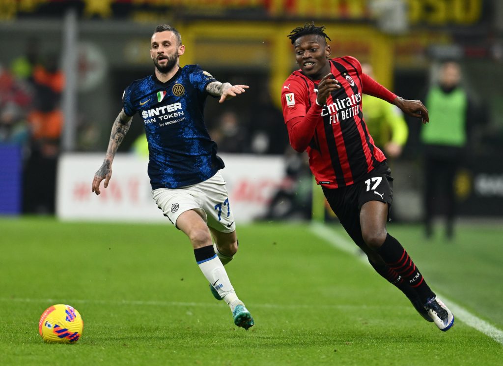 Brozovic Leao derby Milan-Inter 0-0 Coppa Italia 2021-2022