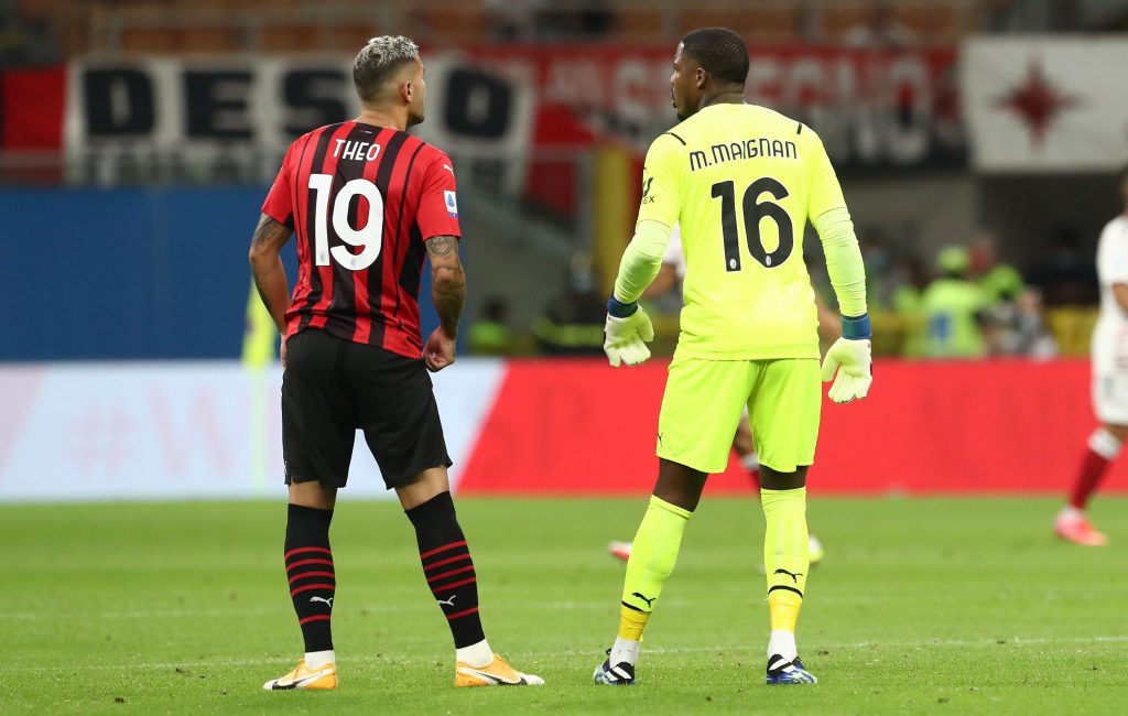 Theo Hernandez Mike Maignan Milan