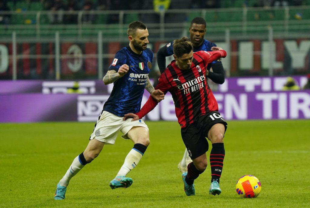 Brozovic Brahim Díaz derby Milan-Inter 0-0 Coppa Italia 2021-2022