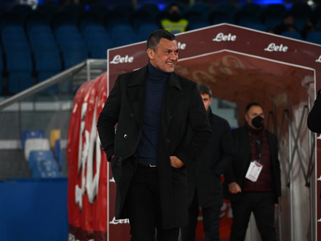 Paolo Maldini AC Milan Napoli-Milan 0-1 Serie A 2021-2022