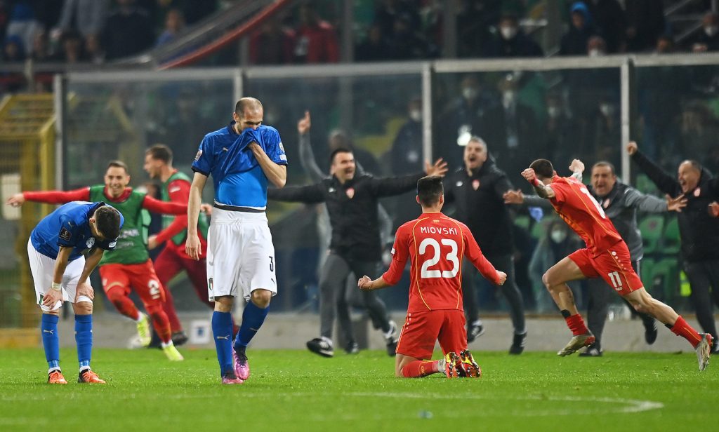 Italia-Macedonia del Nord 0-1