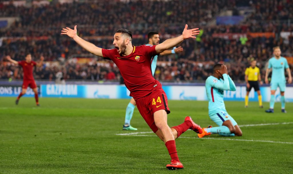 Roma Barcellona 3-0 Champions League 2017-2018 Manolas