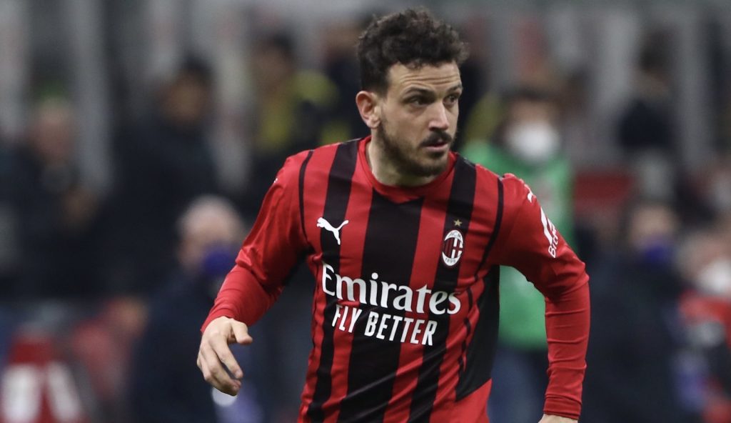Alessandro Florenzi AC Milan derby Milan-Inter 0-0 Coppa Italia 2021-2022