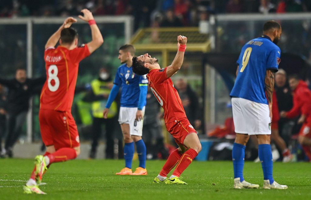 Italia-Macedonia del Nord 0-1