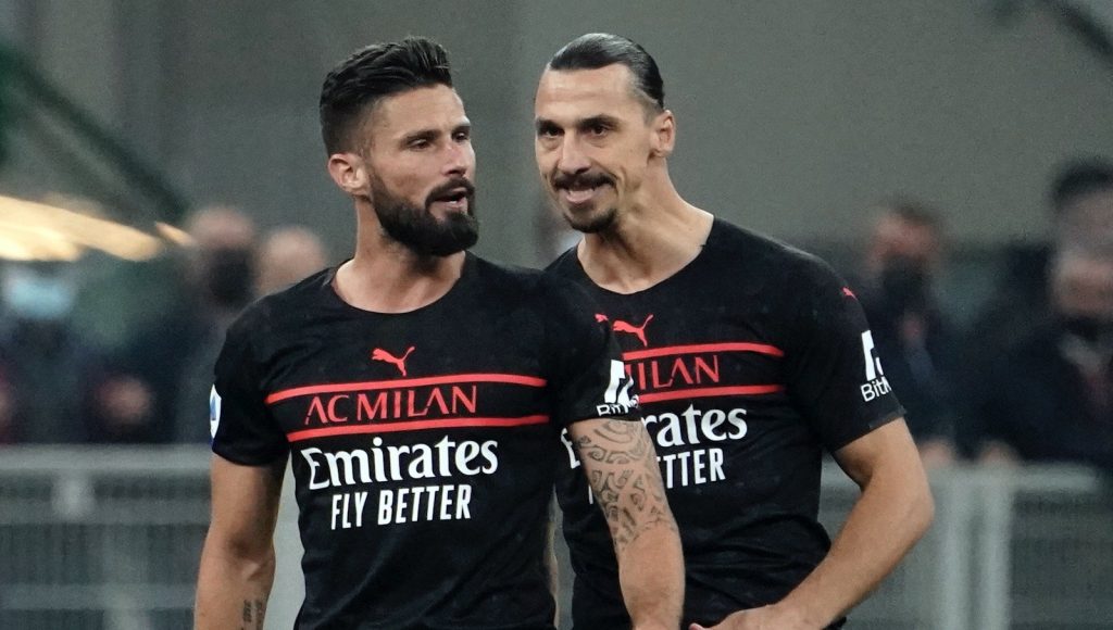 Giroud Ibrahimovic AC Milan Milan-Verona 3-2 (Serie A 2021-2022)