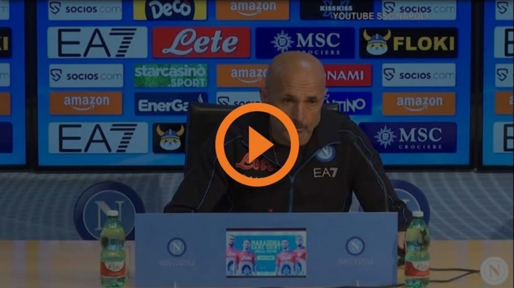 Napoli-Milan, Spalletti: "Chi sta meglio? Noi siamo al top" | VIDEO (screen gazzetta.it)