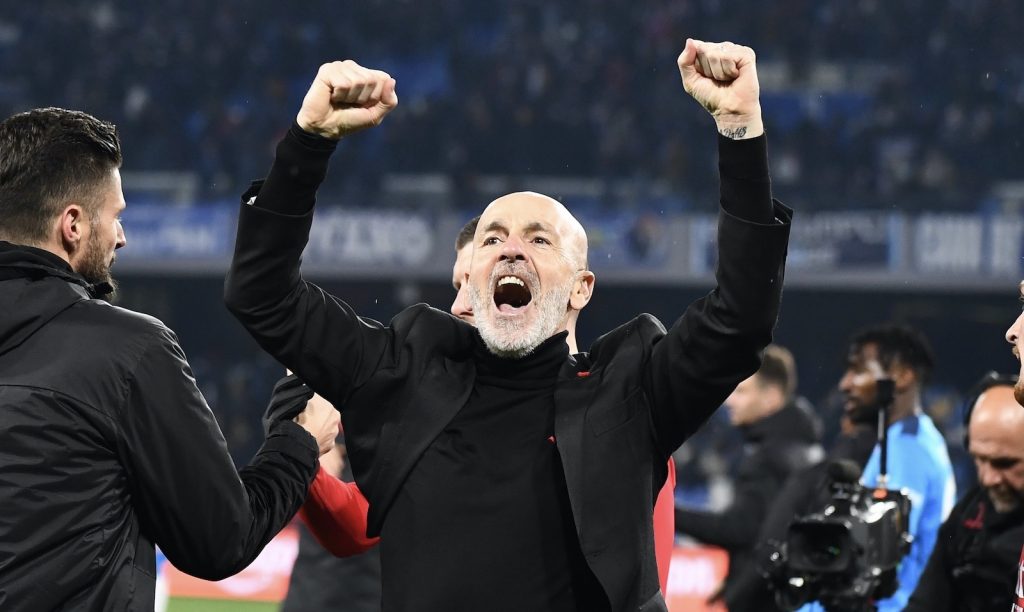 Stefano Pioli AC Milan Napoli-Milan 0-1 Serie A 2021-2022