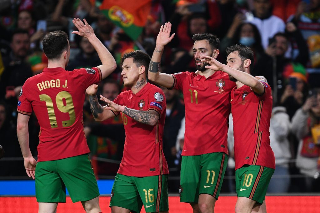 Portogallo-Macedonia del Nord 2-0 playoff Mondiali Qatar 2022 Bruno Fernandes