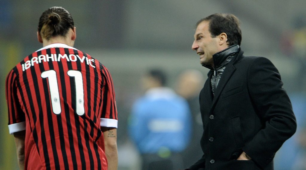 Ibrahimovic Allegri AC Milan 2011-2012