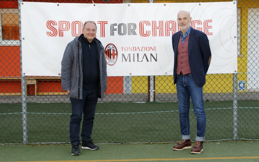 Pioli Fondazione Milan Sport for Change Kayros