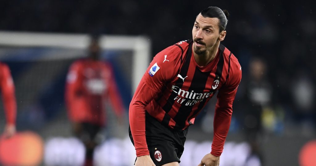 Zlatan Ibrahimovic AC Milan Napoli-Milan 0-1 Serie A 2021-2022