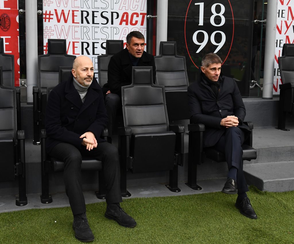 Paolo Maldini, Ivan Gazidis, Frederic Massara Milan