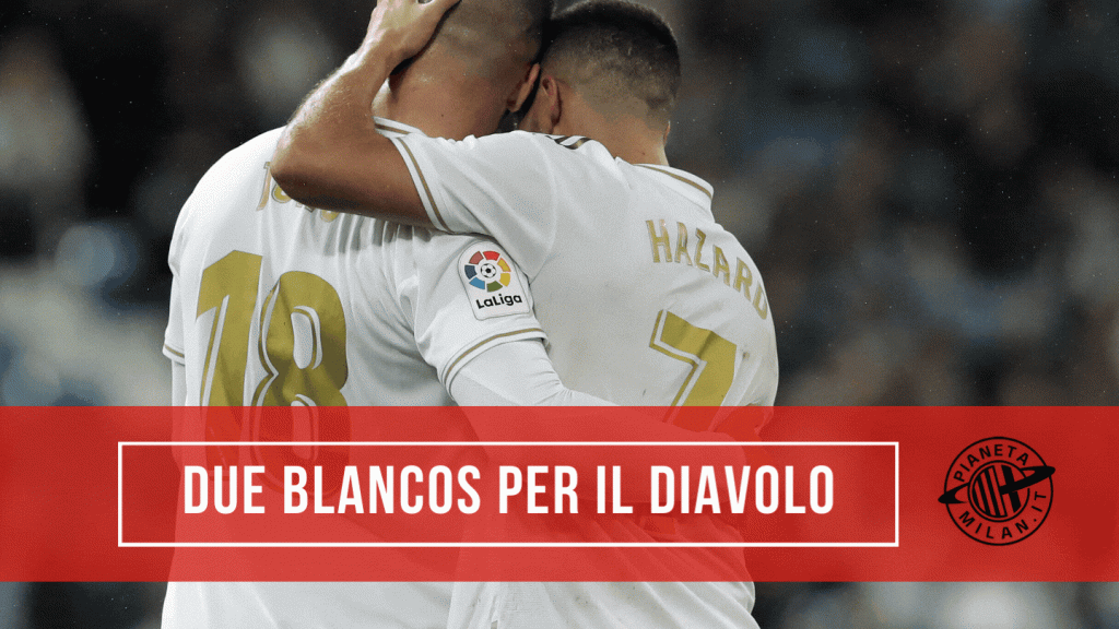 Eden Hazard e Luka Jovic, attaccanti del Real Madrid che piacciono al Milan (getty images)