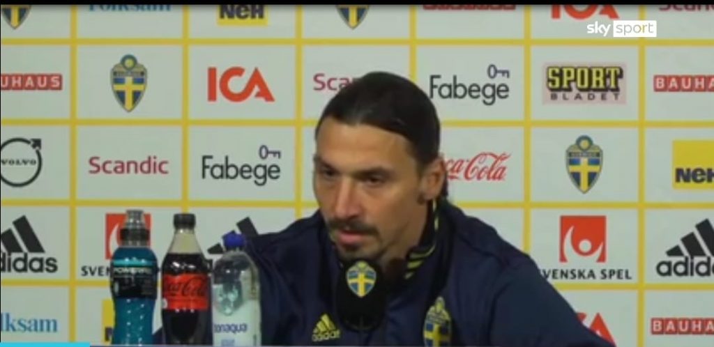 Zlatan Ibrahimovic, attaccante del Milan (screen gazzetta.it)