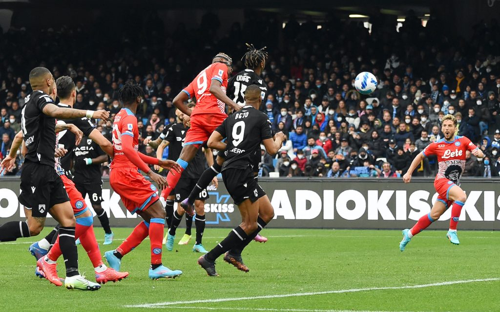 Napoli-Udinese 2-1 Serie A 2021-2022 gol Osimhen