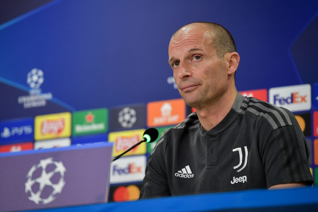 Massimiliano Allegri Juventus conferenza stampa Champions League 2021-2022