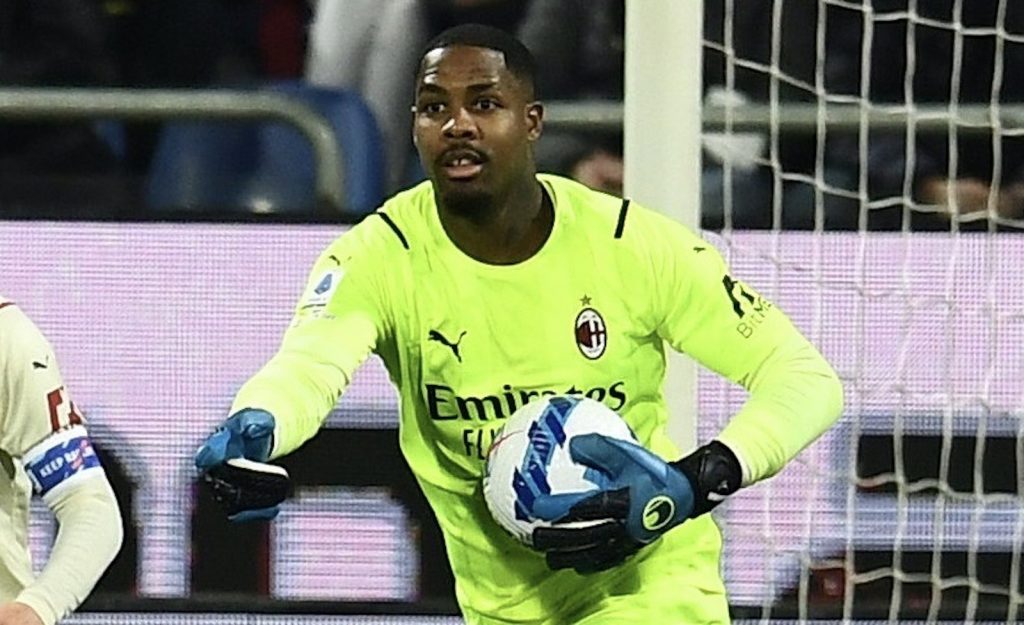 Mike Maignan Cagliari-Milan 0-1 Serie A 2021-2022
