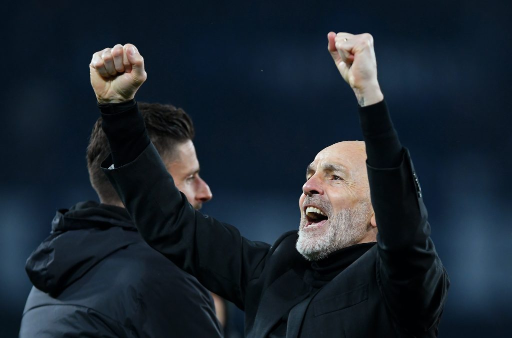 Stefano Pioli AC Milan Napoli-Milan 0-1 Serie A 2021-2022